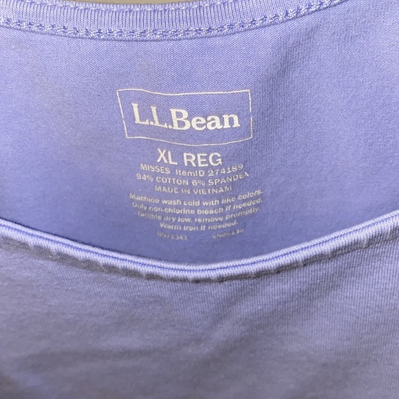 L.L.Bean Pastel Purple Tank Top - Picture 3 of 3